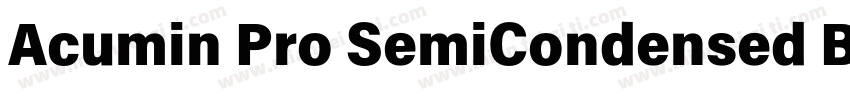 Acumin Pro SemiCondensed Black Ital字体转换